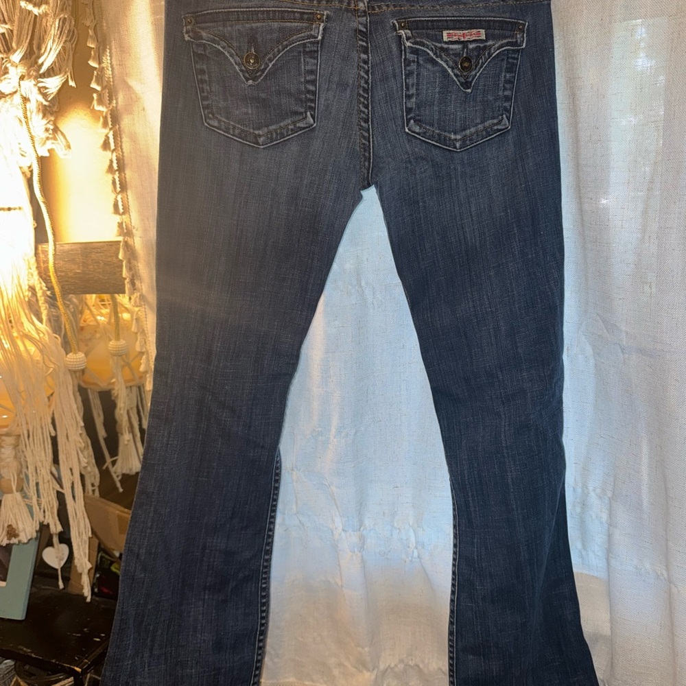 Hudson Jeans Blue Flare leg jeans. Low rise. Size 28 x 30” long.